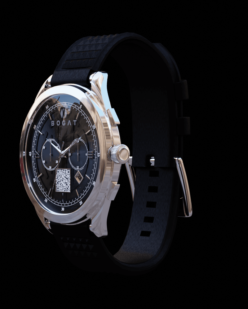 Plutus Onyx, three-quarter view
